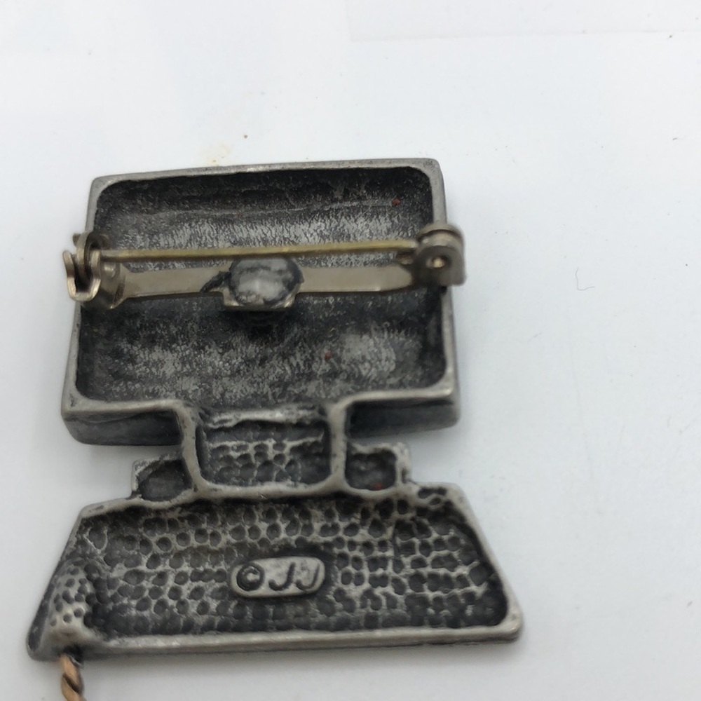 Vtg Jj Mouse Error! Brooch With Computer And Dang… - image 6